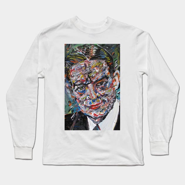 T. S. ELIOT - acrylic portrait Long Sleeve T-Shirt by lautir